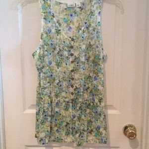 Sheer lace top Size L